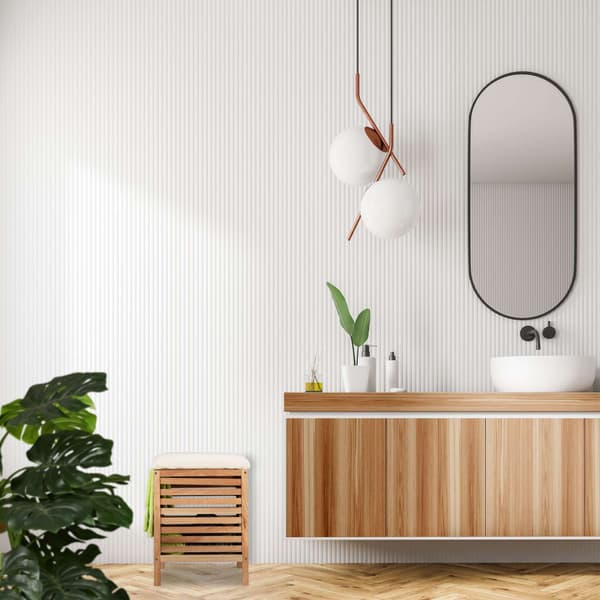 Pyykkikori, jossa istuin Walnut Wood