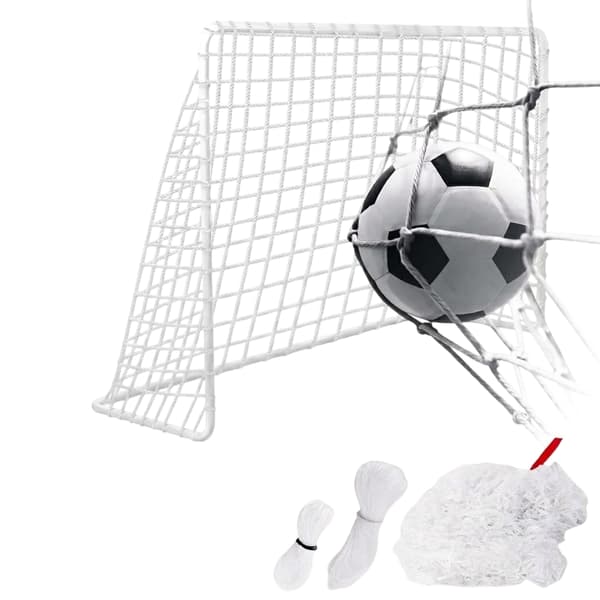 Fodboldmålnet 300x200x90 cm med monteringssnore