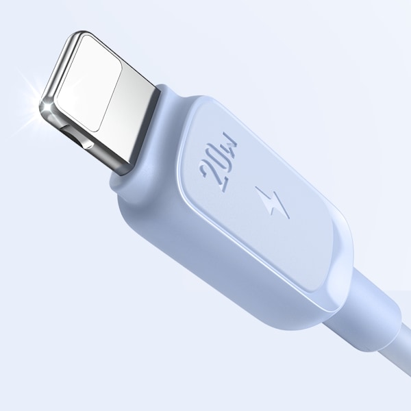 Kabel för iPhone USB-C - Lightning 20W 1,2m blå