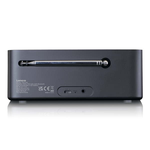 Bærbar DAB+ radio med Bluetooth, 2,4" skærm, sort