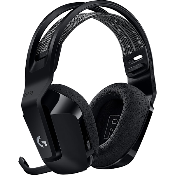Logitech G733 Lightspeed - trådløst gaming headset, sort