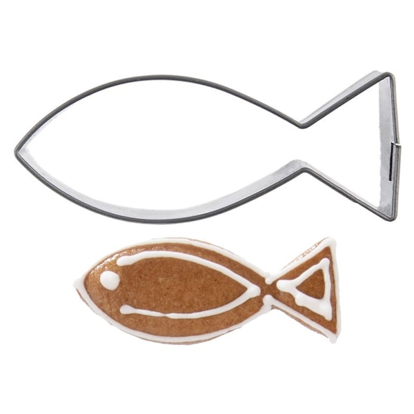 Småkakskärare stålfisk 5 cm