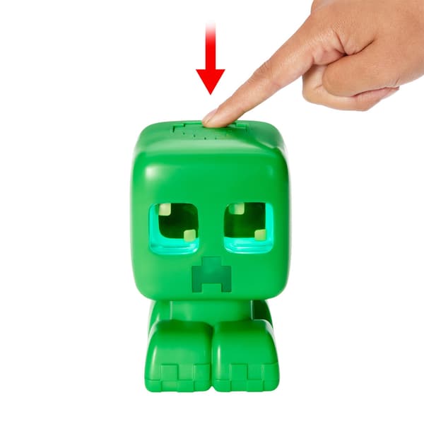 Minecraft Creeper-legetøj med lyd og lys, 15 cm