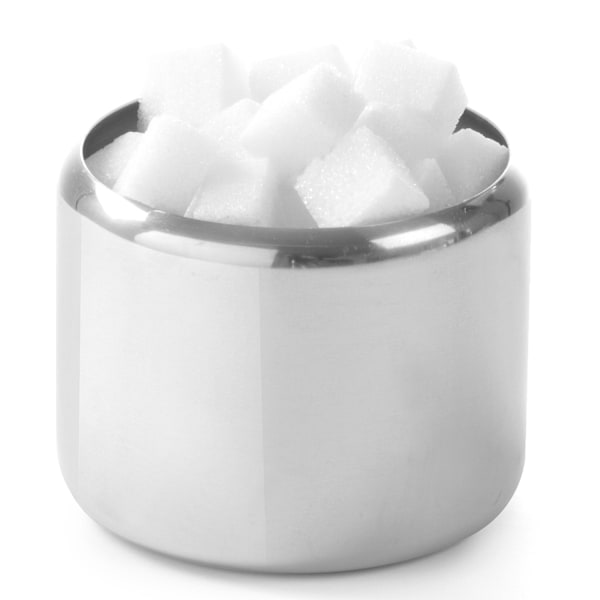 Sukkerskål i rustfrit stål, dia. 85 mm 300 ml - Hendi 452202