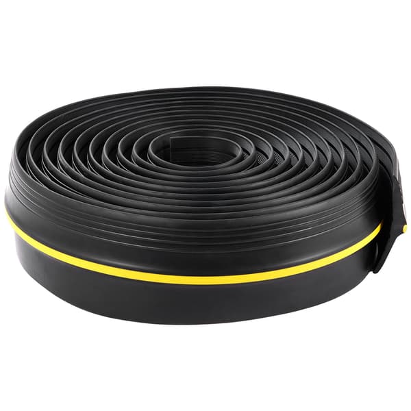 Garageporttætning, 6 meter PVC, klæbende, sort