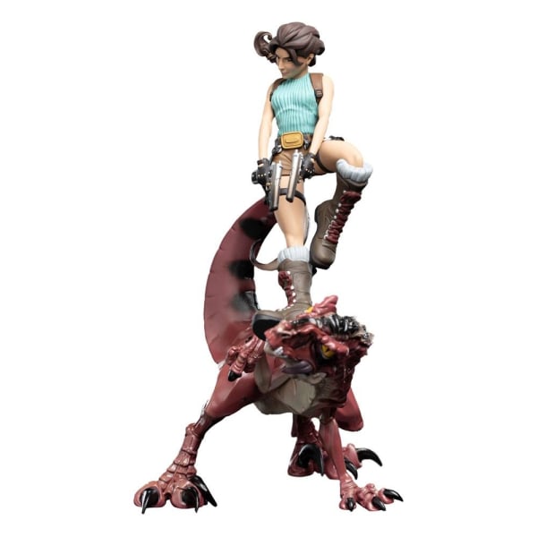 Tomb Raider Mini Epics Vinyylifiguuri Lara Croft & Raptor 24 cm