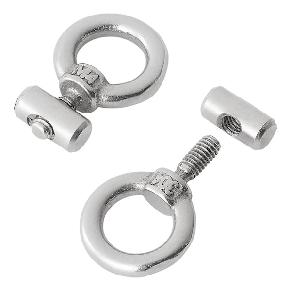 Markisskenastopp 6 - 9 mm rostfritt stål - set om 2 stycken