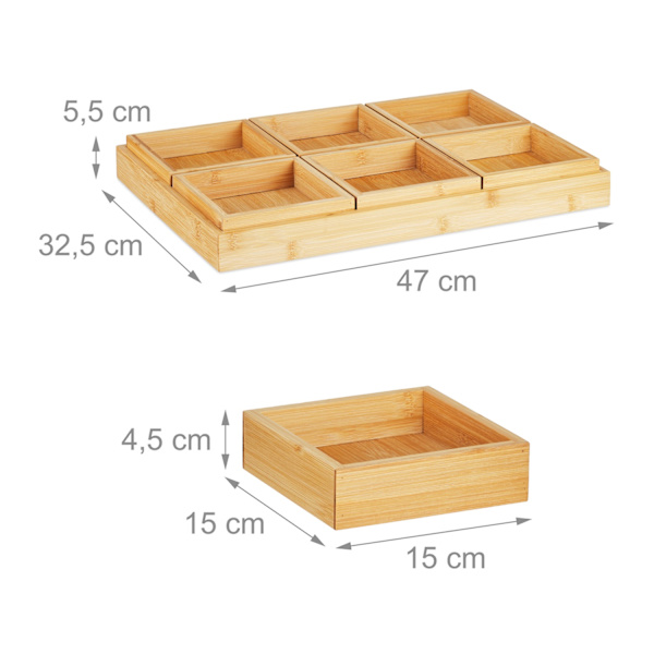 Snackskål med serveringsbricka