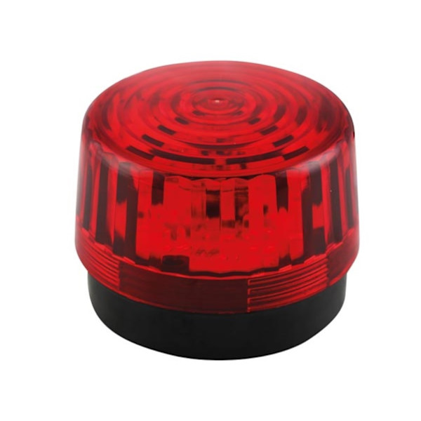 Led-vilkkuvalo - punainen - 12 Vdc - Ø 100 mm