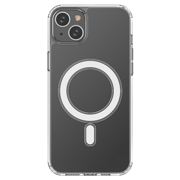Flexibelt gelfodral för iPhone 15 Plus magnetiskt med MagSafe transparent