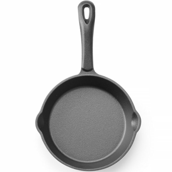 Universal støbejern stegepande, diameter 165mm x 35mm