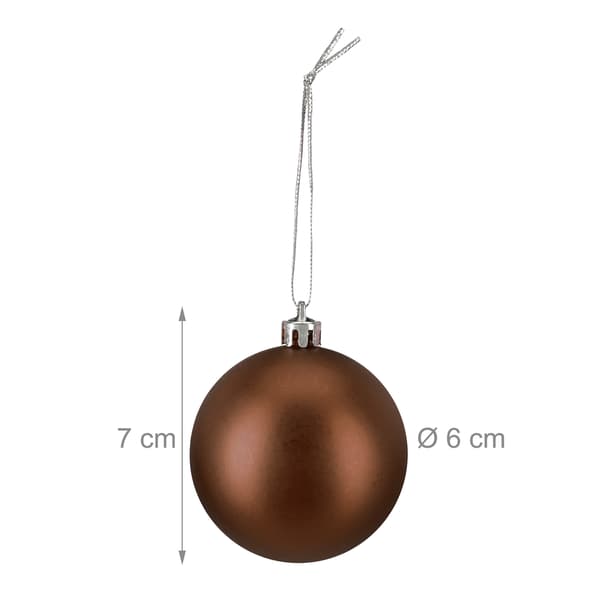 Sæt med juletræskugler, 100 stk., mat/blank/glitter