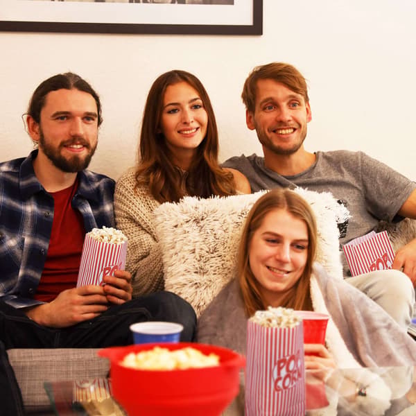 Popcorn tasker sæt med 144 stk