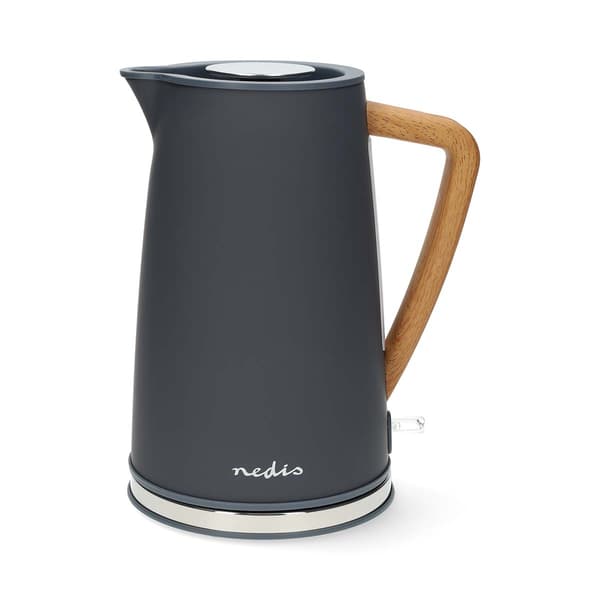 Elkedel | 1.7 l | Soft-Touch | Grå | Drejelig 360 grader | Skjult varmeelement | Strix®-controller | Beskyttelse mod kogetørring
