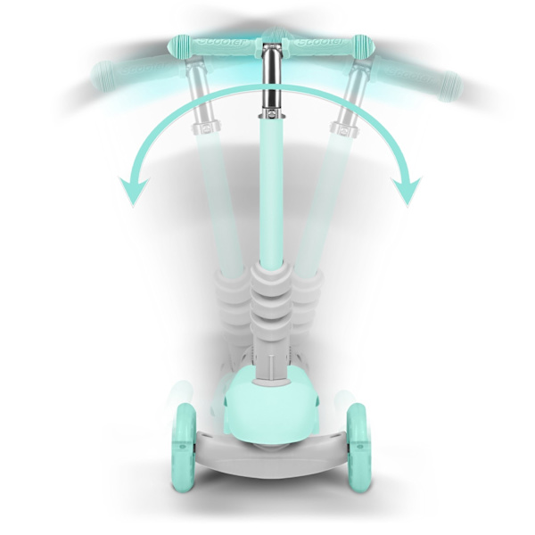 Trehjulig sparkcykel Ricokids Buggy - Mintgrön