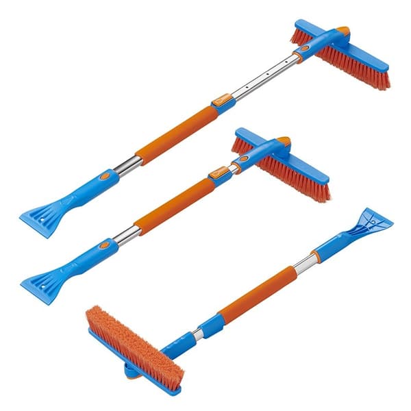 Snöborste med isskrapa + teleskopskaft 99-127cm
