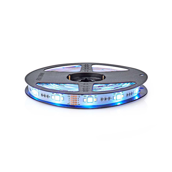 SmartLife LED-Bånd | Wi-Fi | Cool Hvid / RGB / Varm Hvid | SMD | 5.00 m | IP44 | 2700 - 6500 K | 960 lm | Android™ / IOS