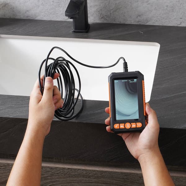 Endoskopkamera med dubbla linser, 14 meter kabel, 11,3 cm IPS