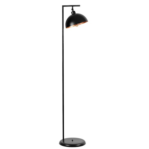 Golvlampa Smart Siyah Retro Başlıklı Lambader