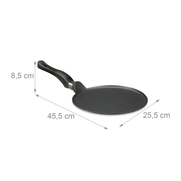 Crêpesform gjuten aluminium svart 25 cm