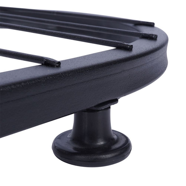 Sort metal blomsterstand med fem niveauer til potteplanter