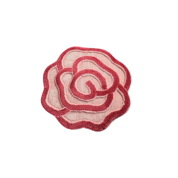 Akryl Bademåtte Big Rose - Fuchsia