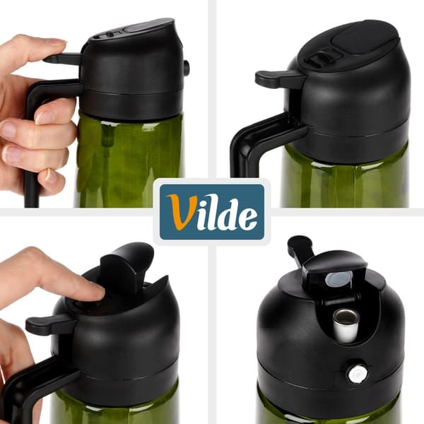 Olie- og eddikespray, glas, 450 ml