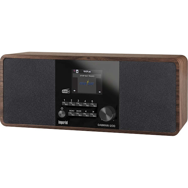 DABMAN i200 Multifunktionel stereoradio DAB+/FM/internet i trælook