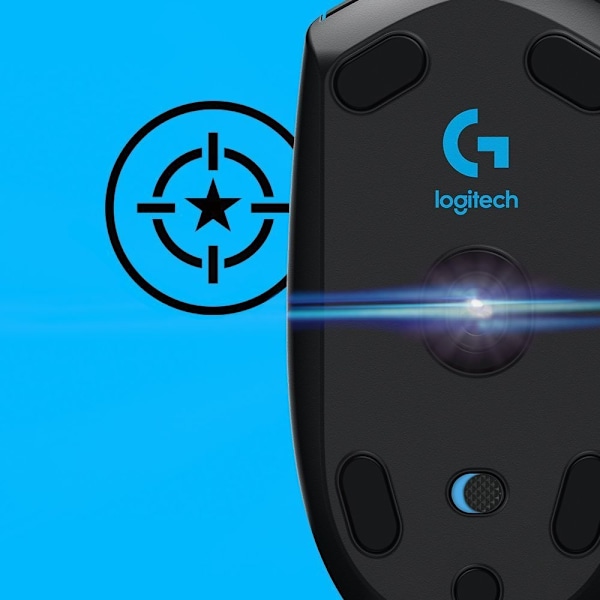 Logitech G305 - trådløs LIGHTSPEED gaming mus, sort