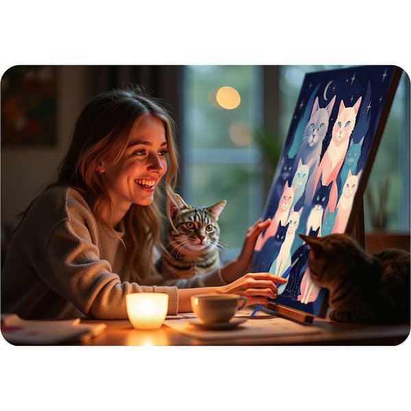 Målning efter siffror 40x50 cm Massido Cats