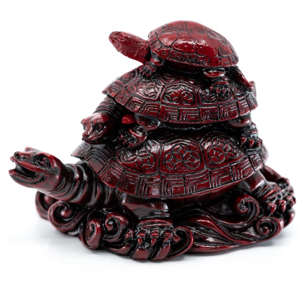 Feng Shui-staty - Turtles for Wisdom (85 mm)