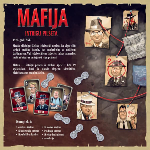 Trefl Mafia Board Game (på lettisk sprog.)