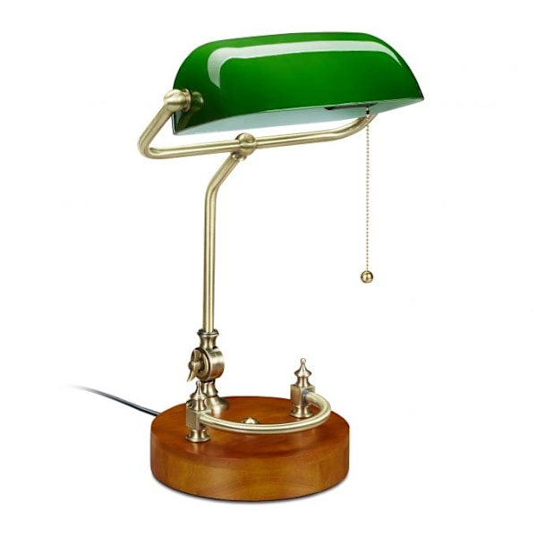 Banker lampe med trækkontakt