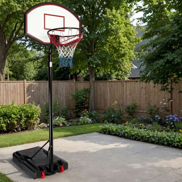 Justerbar basketkorg med stativ – 3,5 m höjd