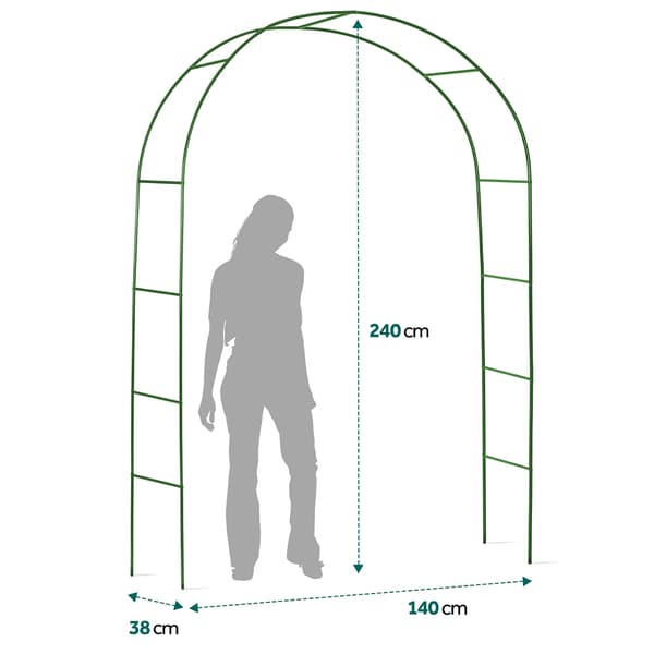 Trädgårdspergolabåge 240 cm Plonos PL-990