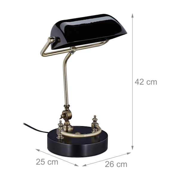 Sort banker lampe