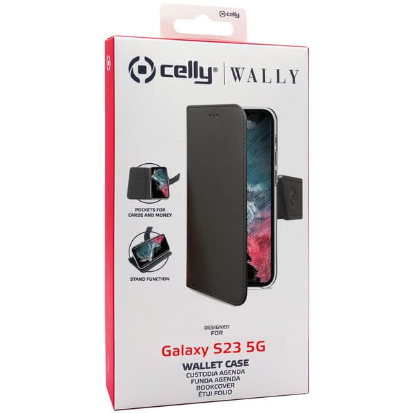 Lompakkokotelo Galaxy S23 5G musta