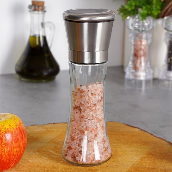 Justerbar håndkværn til peber og salt