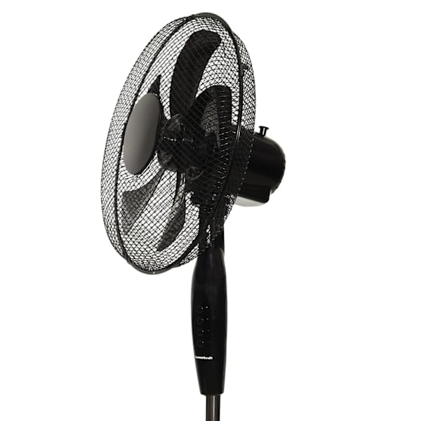 Stående gulvventilator 45W – 3 tilstande, 5 blade, sort