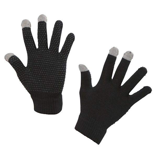 Ridehandske Magic Touch Sort 1size4all