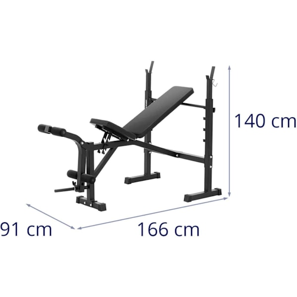 Penkkiharjoituspenkki tankolle, säädettävissä 100 kg asti