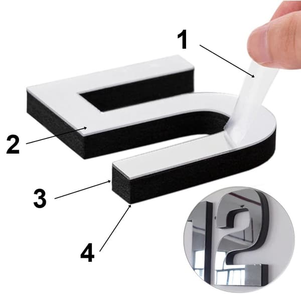 DIY-väggklocka, silverfärgad 3D, justerbar 65-130 cm