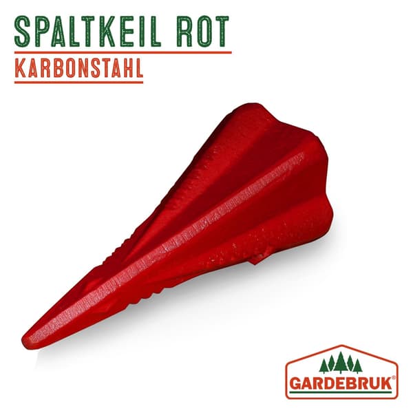 Vedklyv, rött kolstål, 17 cm längd