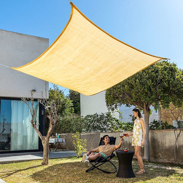 Rektangulär Shade Sail Shazail InnovaGoods 2 x 3 m - Grå