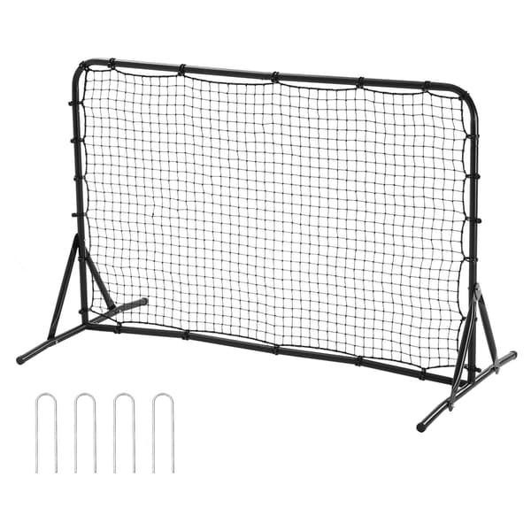 Fotbollsreboundtränare 1,8 x 1,2 m, dubbelsidigt nät