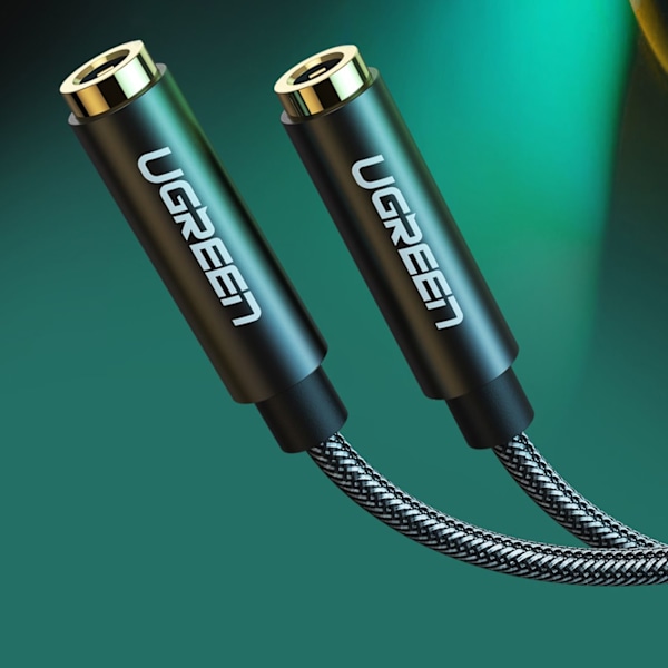 Audiojakajakaapelin minijakki 3,5 mm - 2x minijack 3,5 mm 21 cm musta