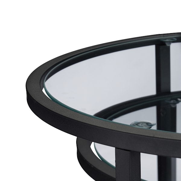Satsbord set om 2 i glas