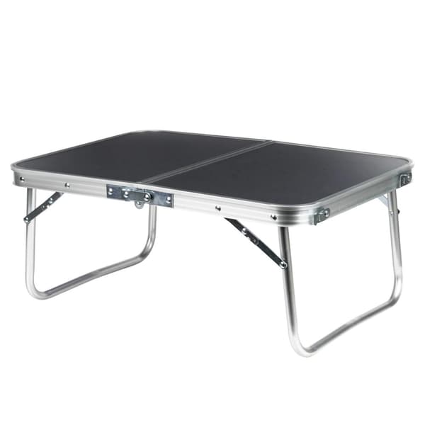 Hopfällbart campingbord, metall, grafit, 60x40x25 cm