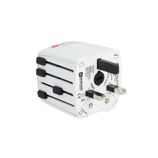 MUV USB (2xA) Kompakt 2-polig världsreseadapter med 2 integrerade USB-portar