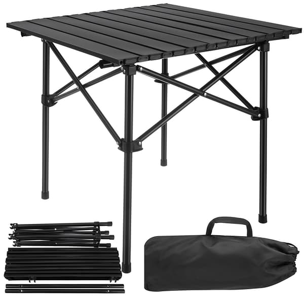 Hopfällbart campingbord, kolstål, 70 kg lastkapacitet